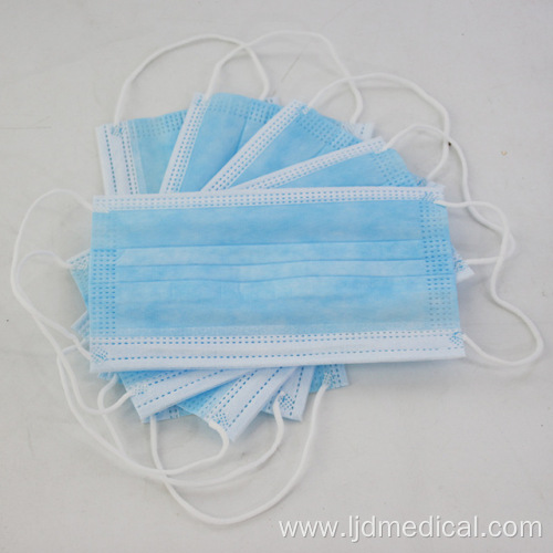 Disposable Protective Civil flat Face Mask 3-Ply